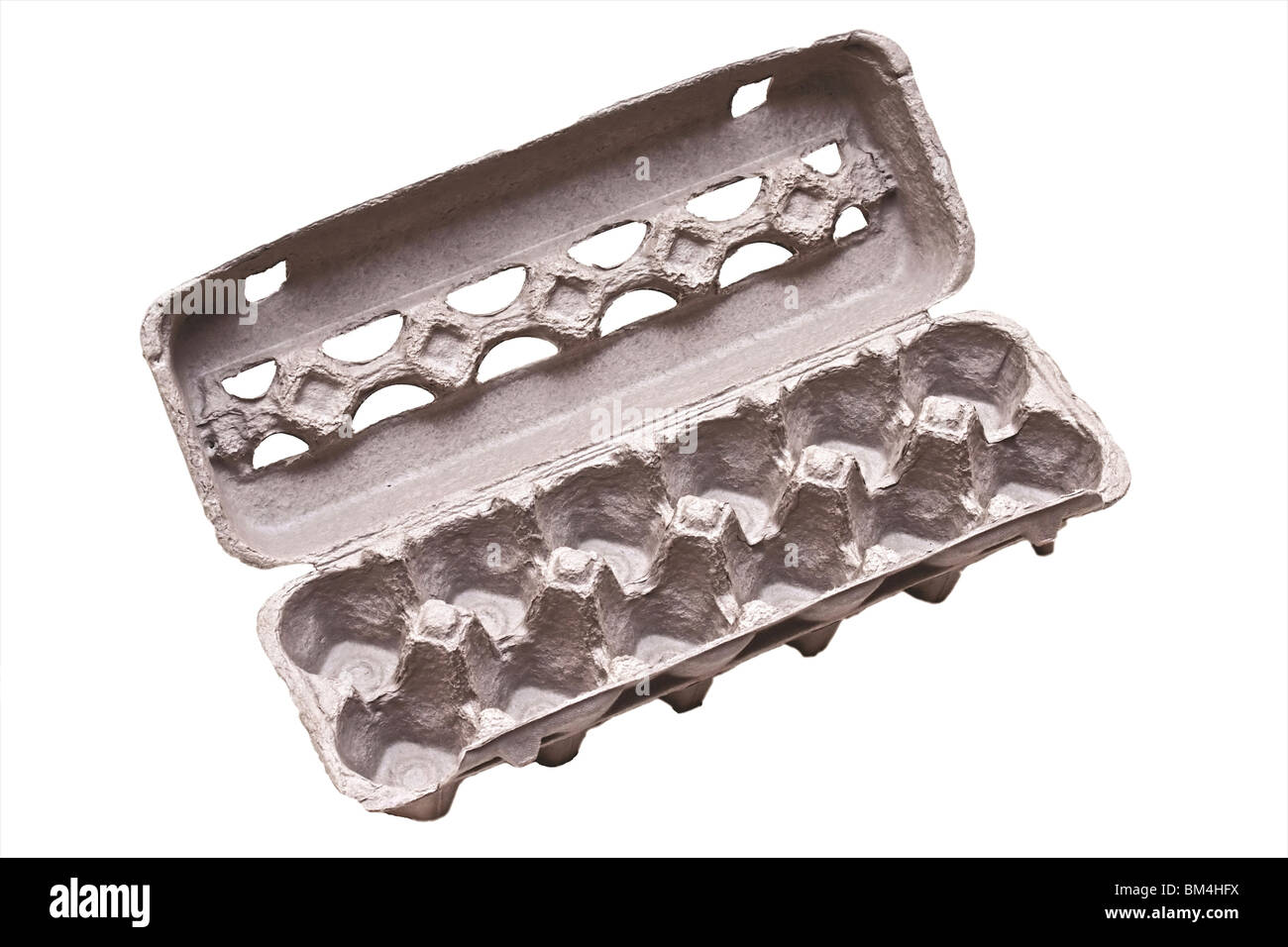isolated rich in detail empty egg carton Stock Photo Alamy