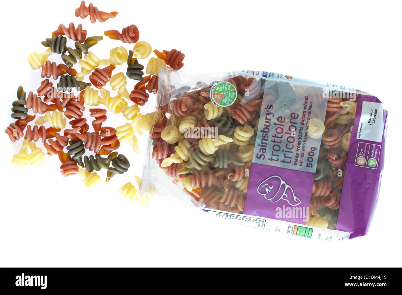 500g Bag of Sainsbury&amp;#39;s Trottole Tricolore Stock Photo - Alamy