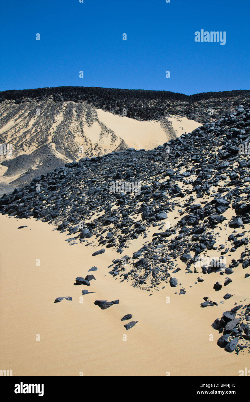 Black Desert, Libyan Desert, Egypt Stock Photo