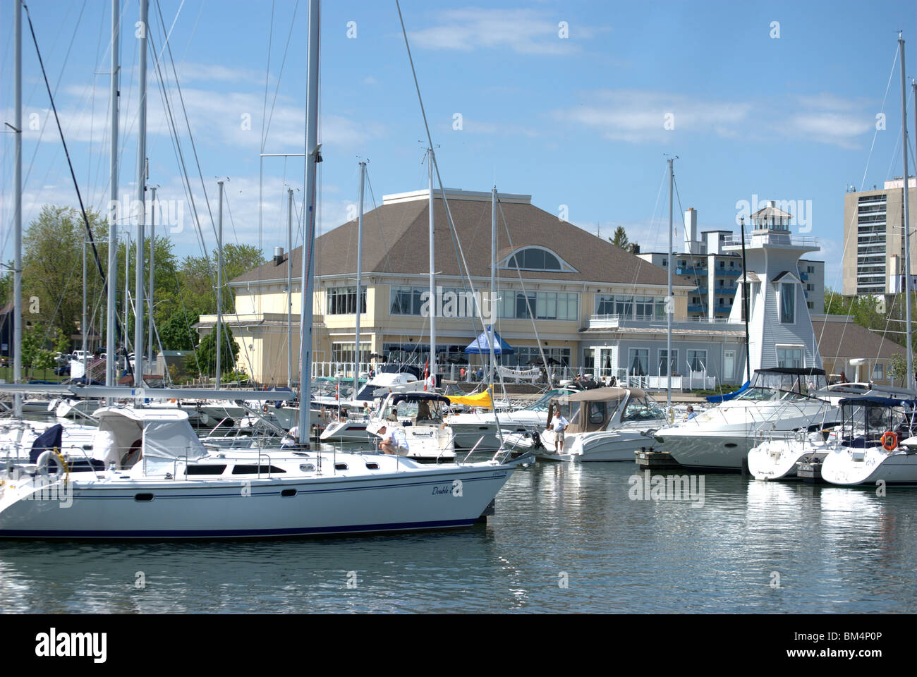 Bronte Outer Harbour Marina in Oakville, Ontario, Canada Stock Photo