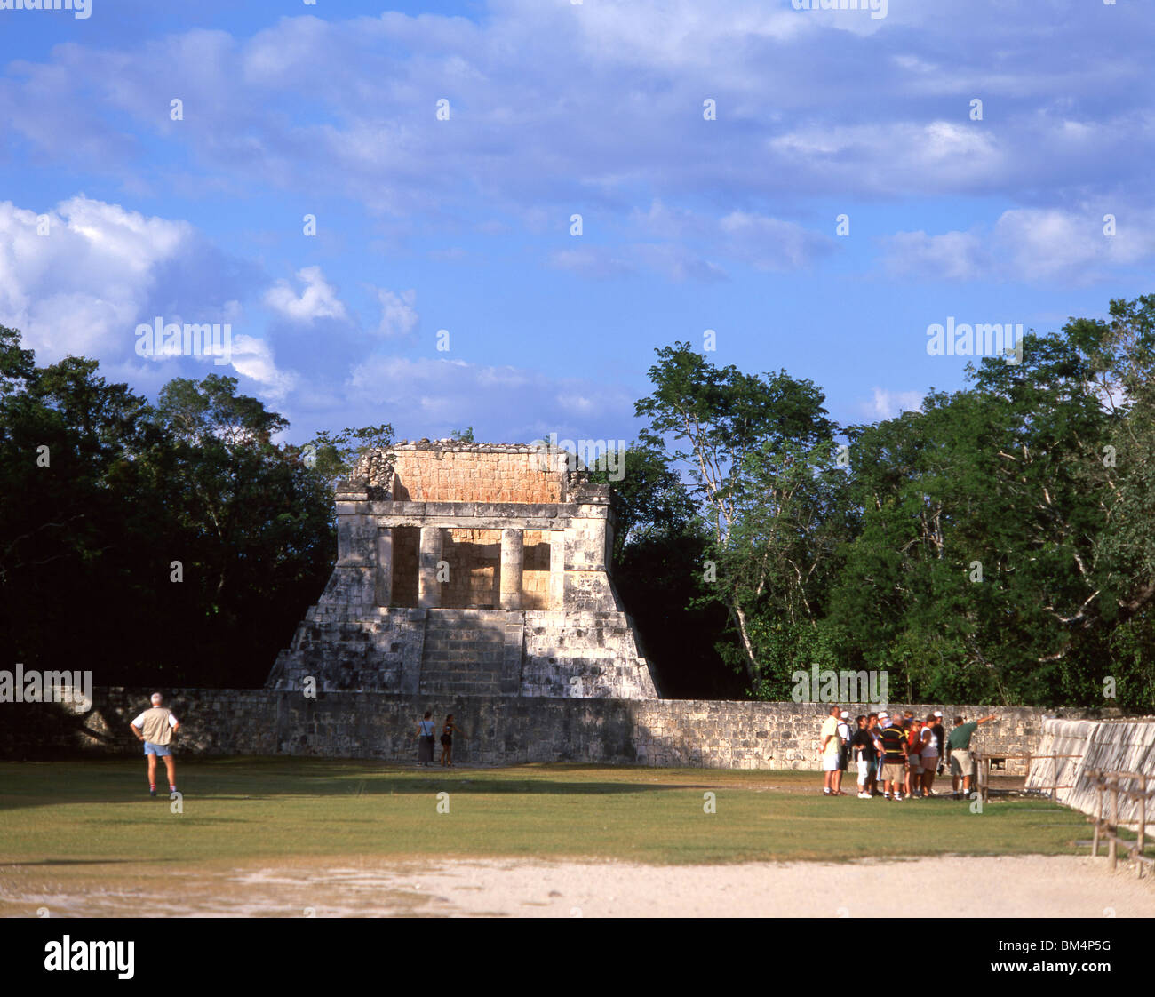 The Ball Court, Chichen Itza, Yucatan Peninsula, Yucatan State, Mexico Stock Photo