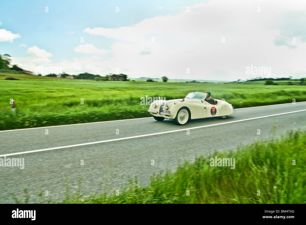 Mille Miglia in Tuscany Stock Photo
