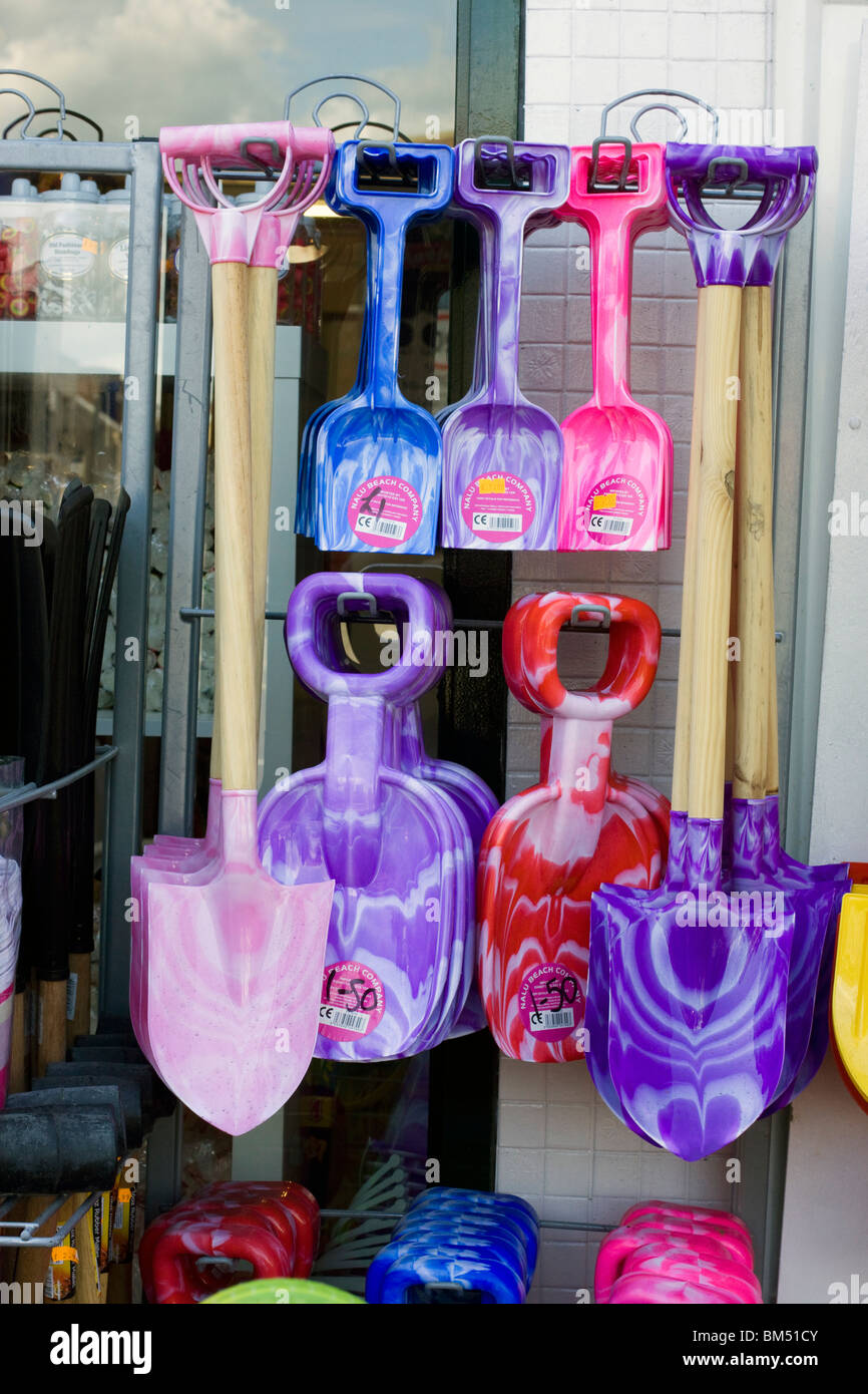 buckets and spades for the beach Stock Photo Alamy