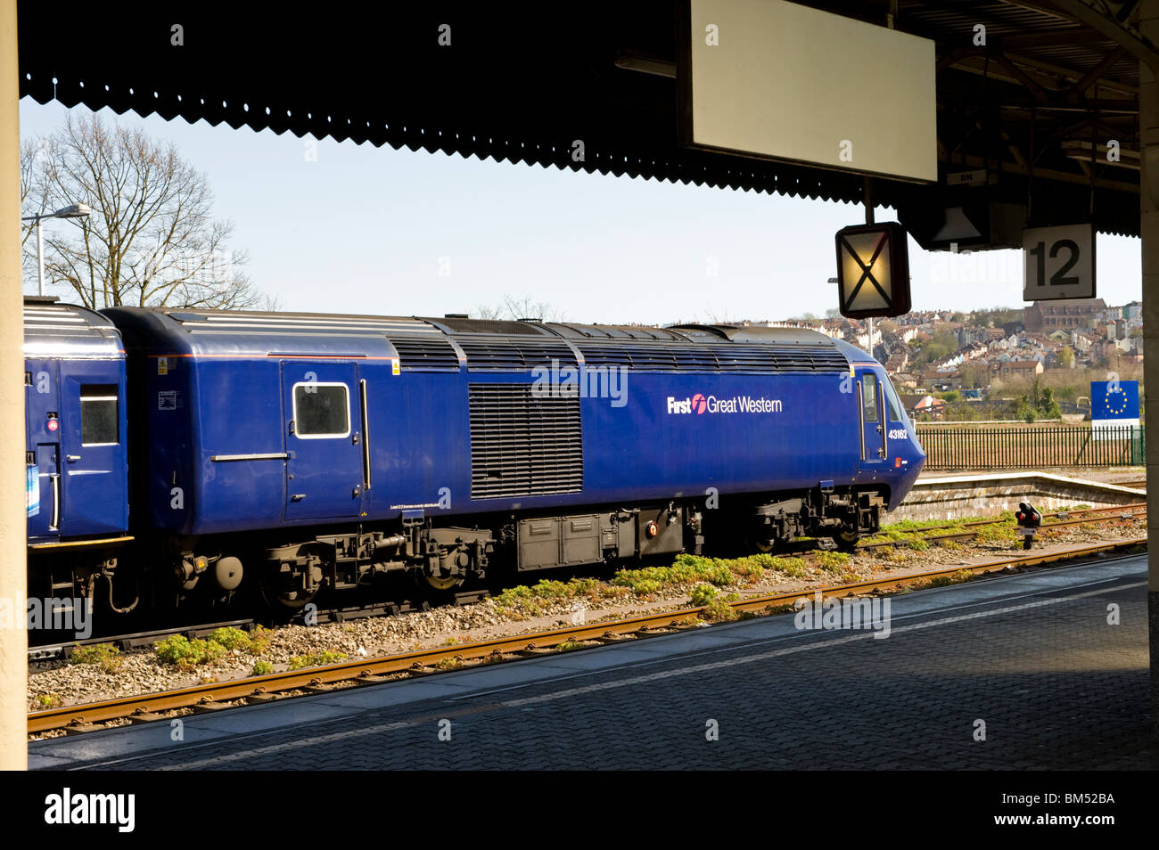 First Great Western HST in Bristol Temple Meads Railway Station, UK Stock Photo