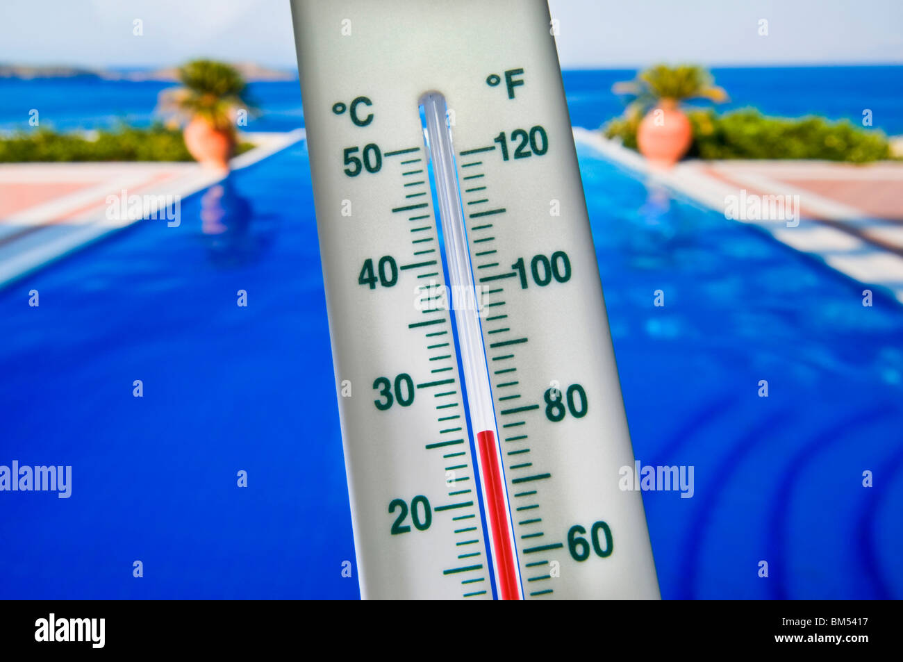 Swimming Pool Thermometer Stock Photo - Download Image Now - Swimming Pool,  Heat - Temperature, Thermometer - iStock