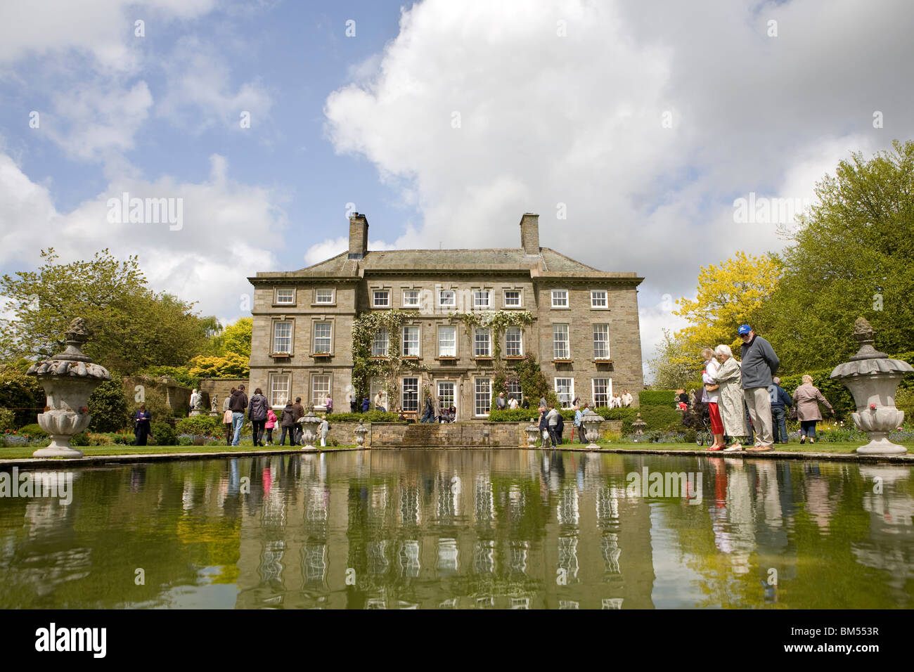 Springtime open day for the the plants and gardens of Parbold Hall, a large house near Wigan in Lancashire, UK. Stock Photo