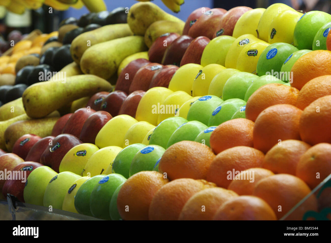 Mixed fruits in "Greengrocer's Shop Stock Photo - Alamy