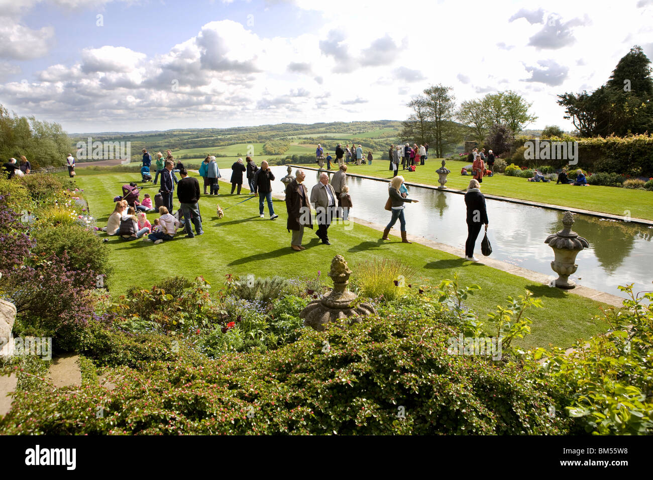 Springtime open day for the the plants and gardens of Parbold Hall, near Wigan in Lancashire, UK. Stock Photo