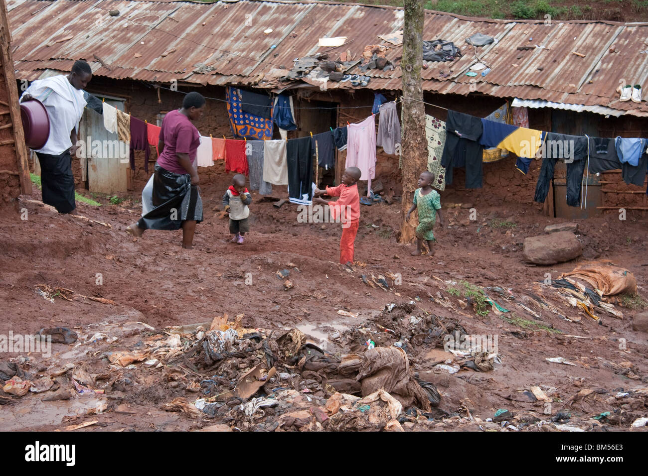 Life in Kibera slum (Nairobi, Kenya Stock Photo Alamy