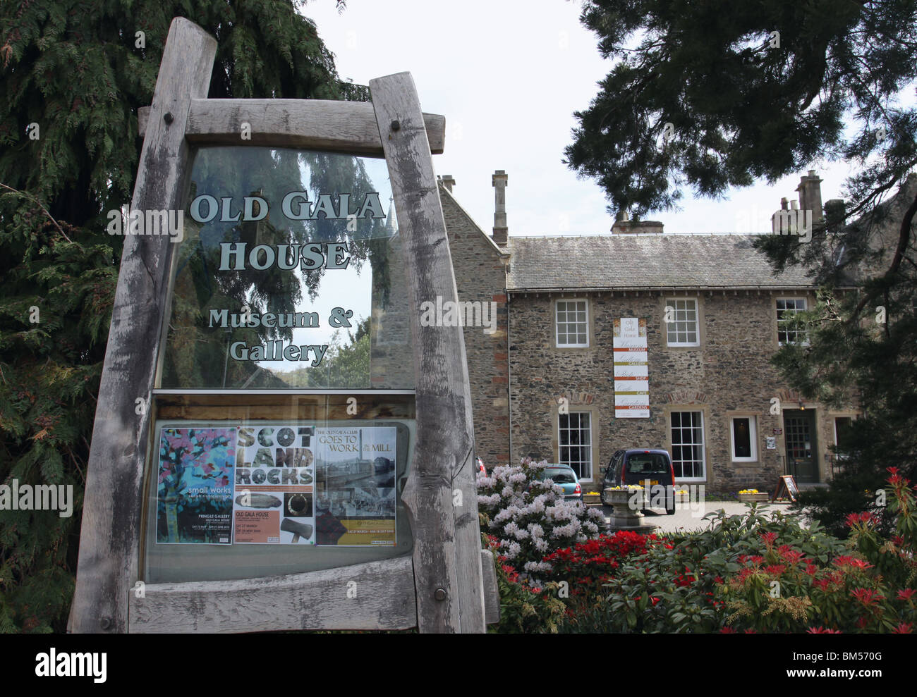 exterior of Old Gala house Museum and Gallery Galashiels Scotland May 2010 Stock Photo Alamy