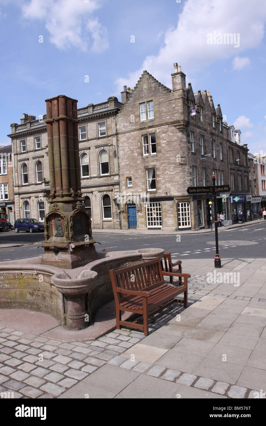 Town Jedburgh Scottish Borders Scotland Stock Photos & Town Jedburgh Scottish Borders Scotland