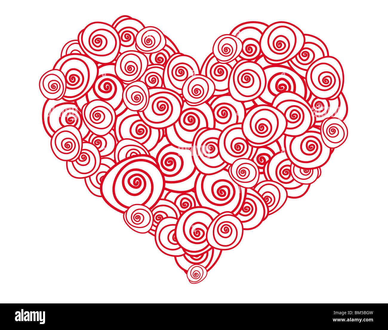 Red heart rose Cut Out Stock Images & Pictures - Alamy