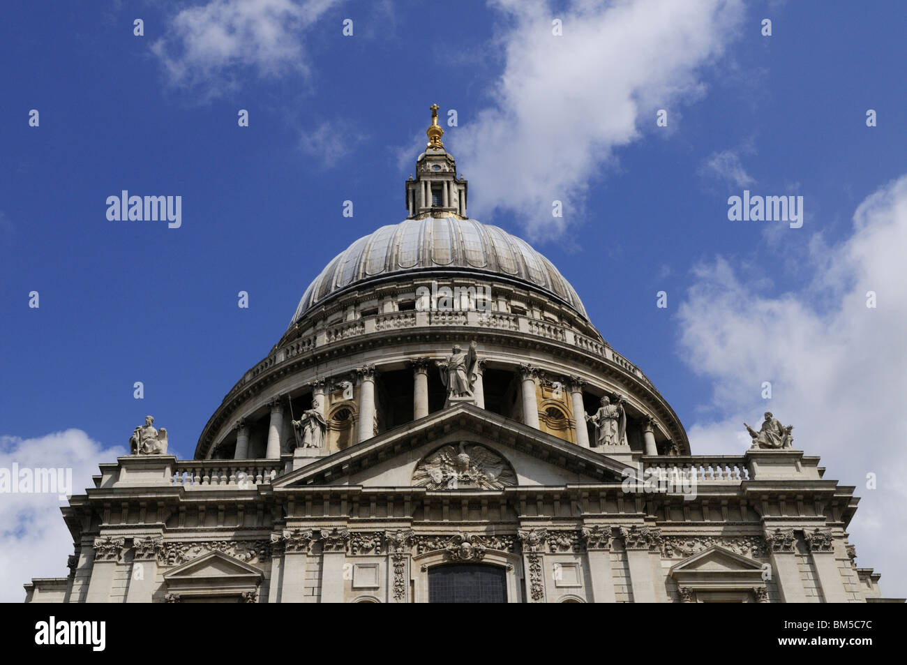 The Dome of St Paul's Cathedral, London, England, UK Stock Photo