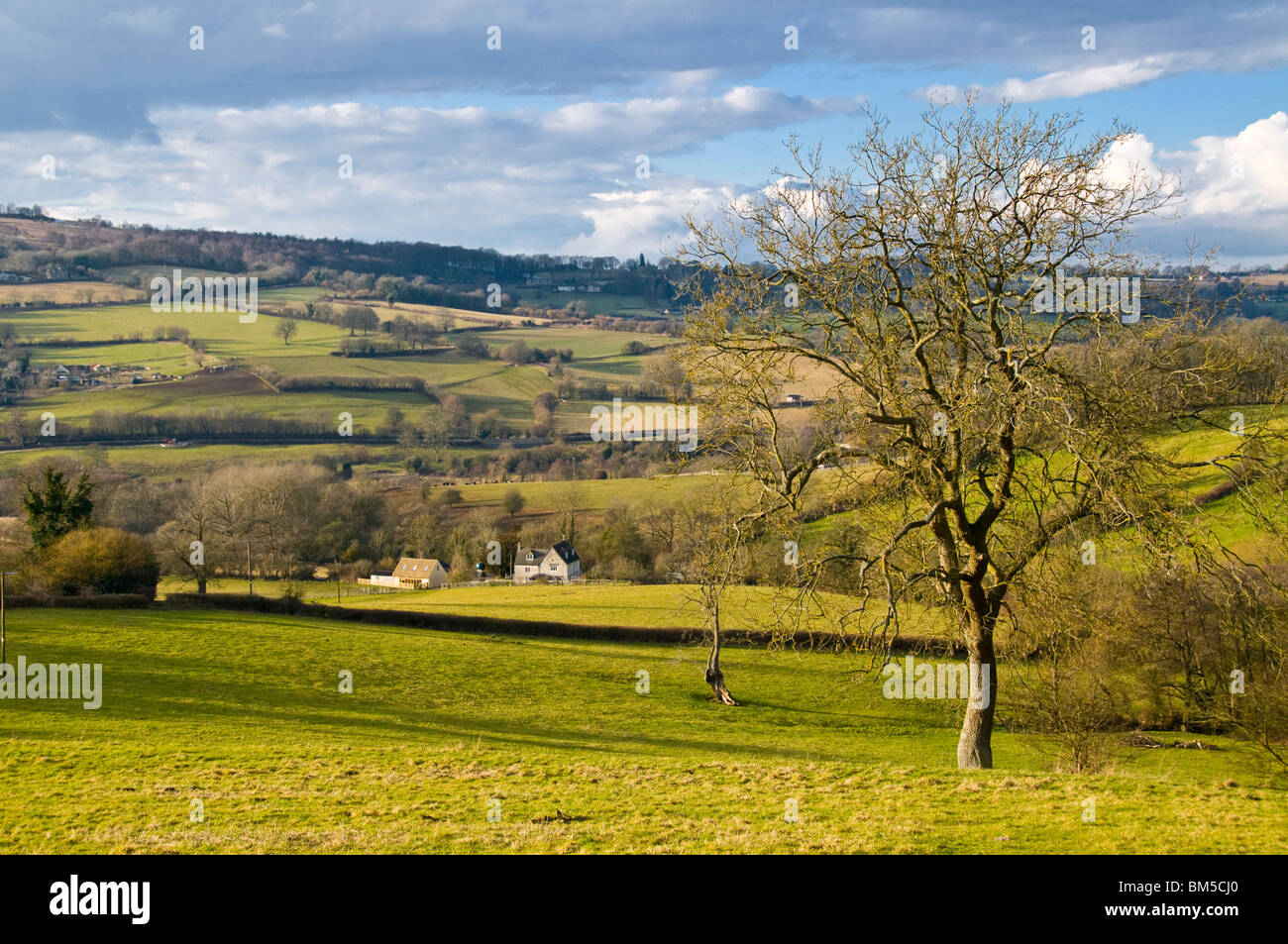 Cotswold hills, Gloucestershire, UK Stock Photo