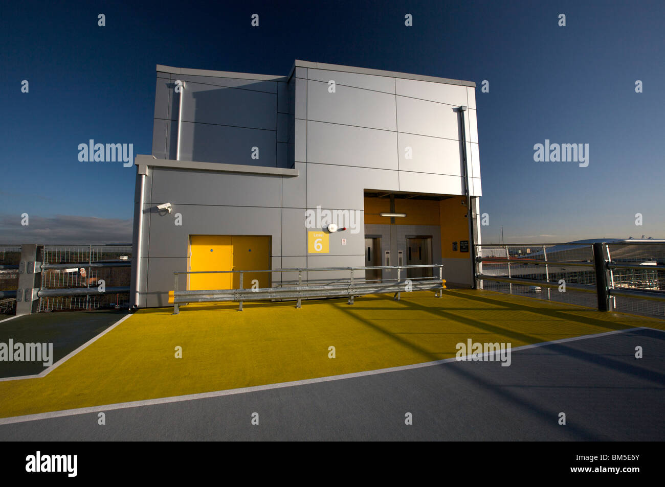 Car Park Exit Birmingham Airport Birmingham West Midlands England  UK Stock Photo