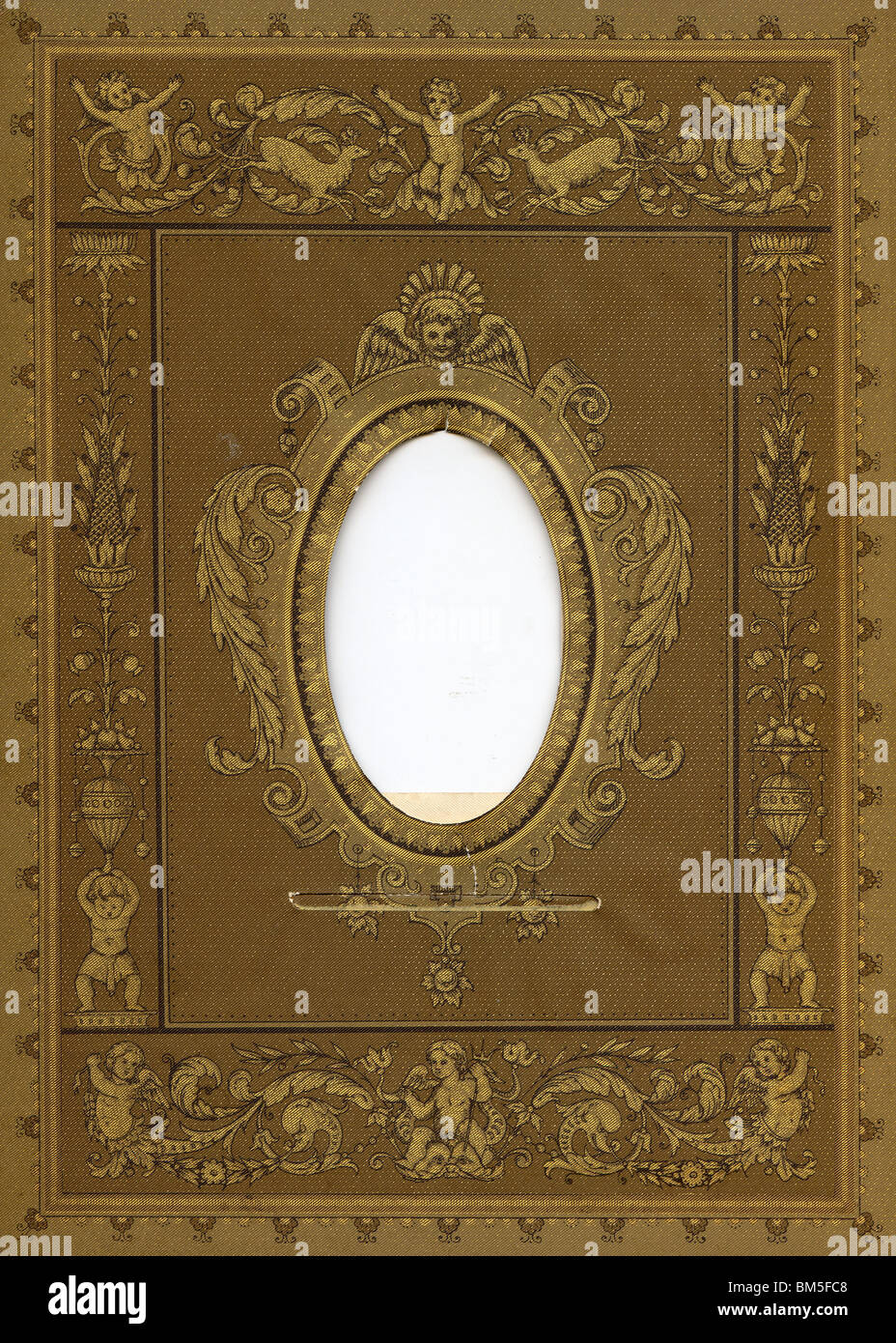 Decorative Photo Album Page Late 1800's Stock Photo Alamy