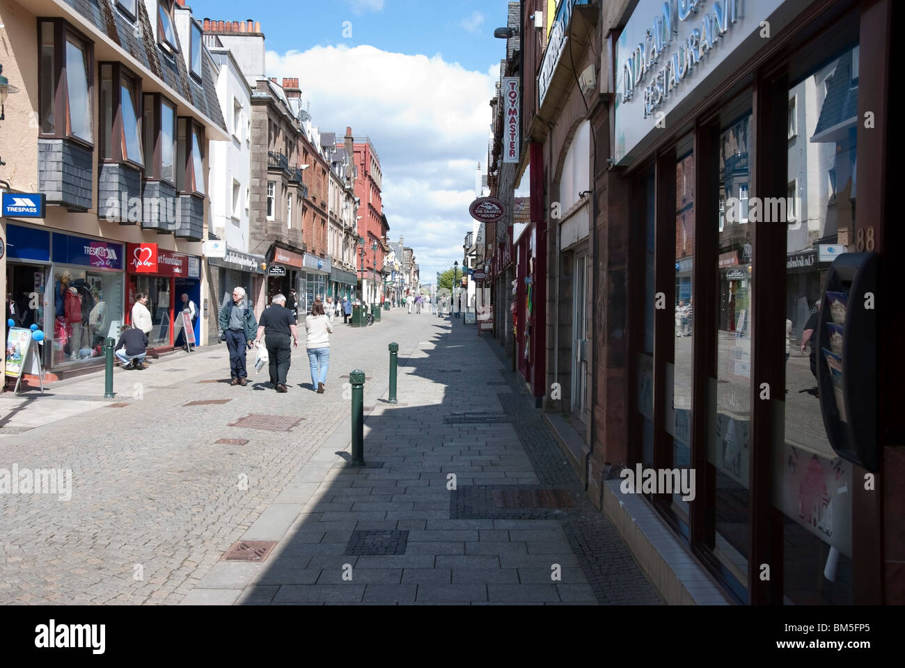 High Street Fort William Lochaber Scotland UK United Kingdom Stock