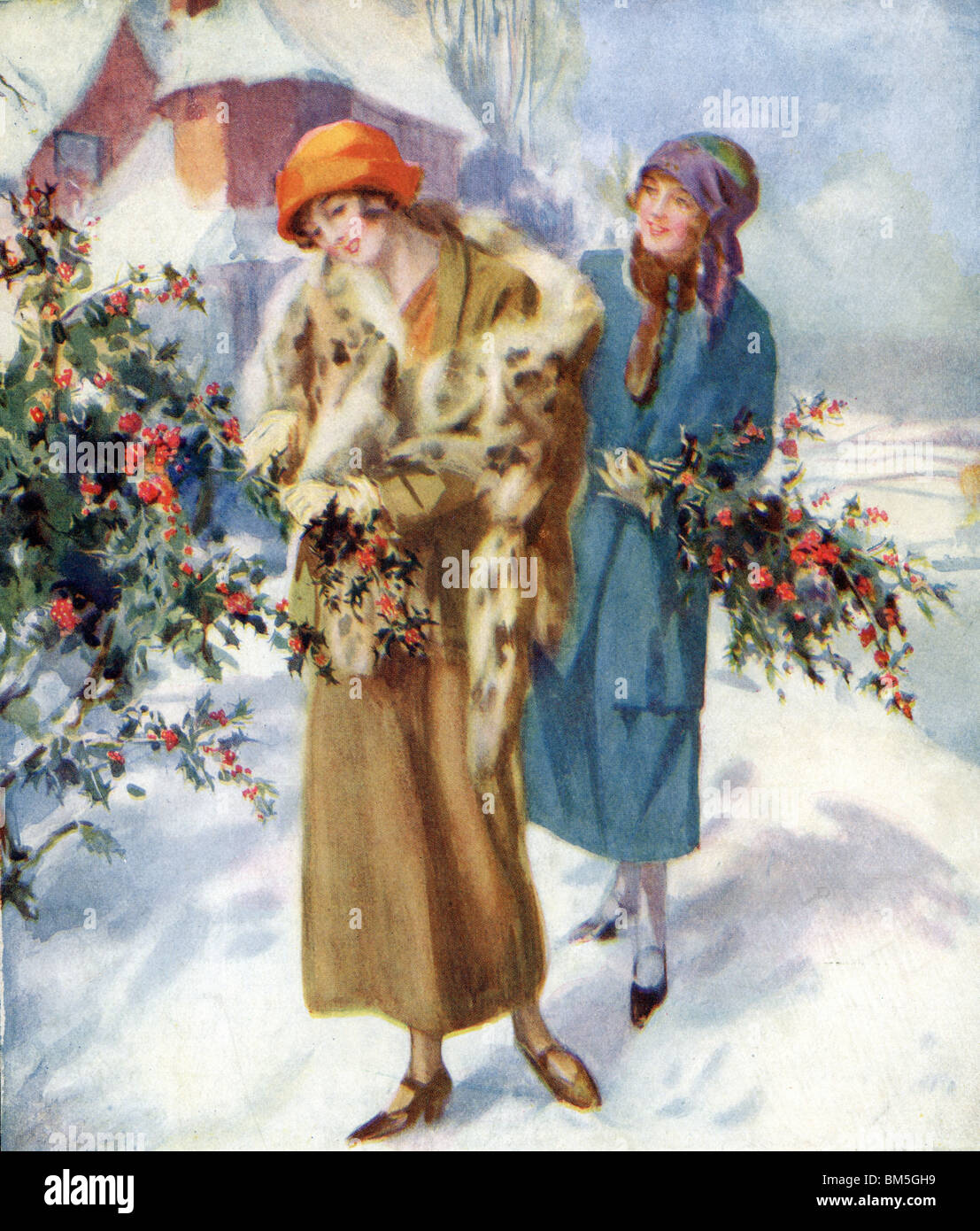 Old ladies in snow hi-res stock photography and images - Alamy