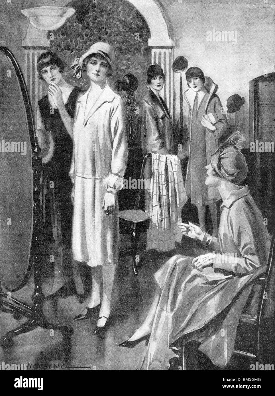 At the Hairdressers Stock Photo Alamy