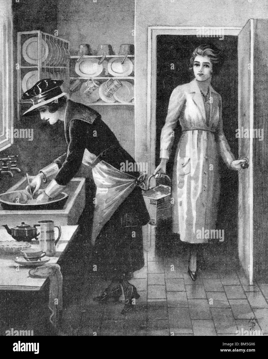 Washing the Dishes Stock Photo Alamy