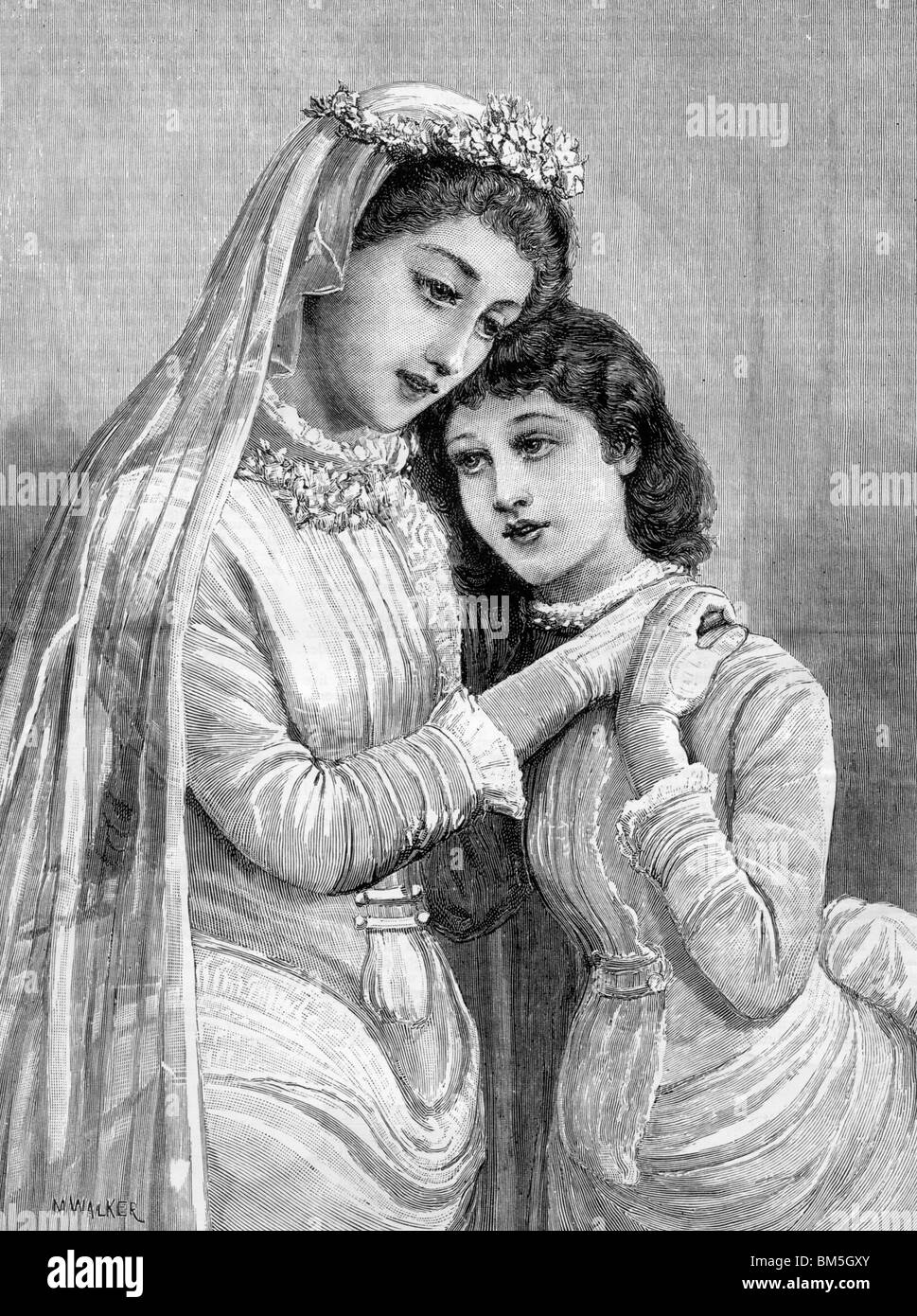 Victorian wedding illustration hi-res stock photography and images - Alamy