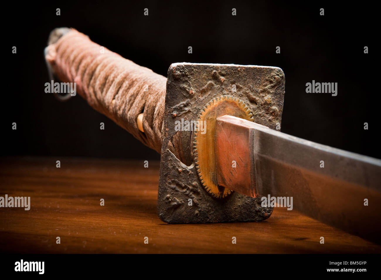 Japanese Samurai Sword, Guard & Blade Collar, England Stock Photo - Alamy