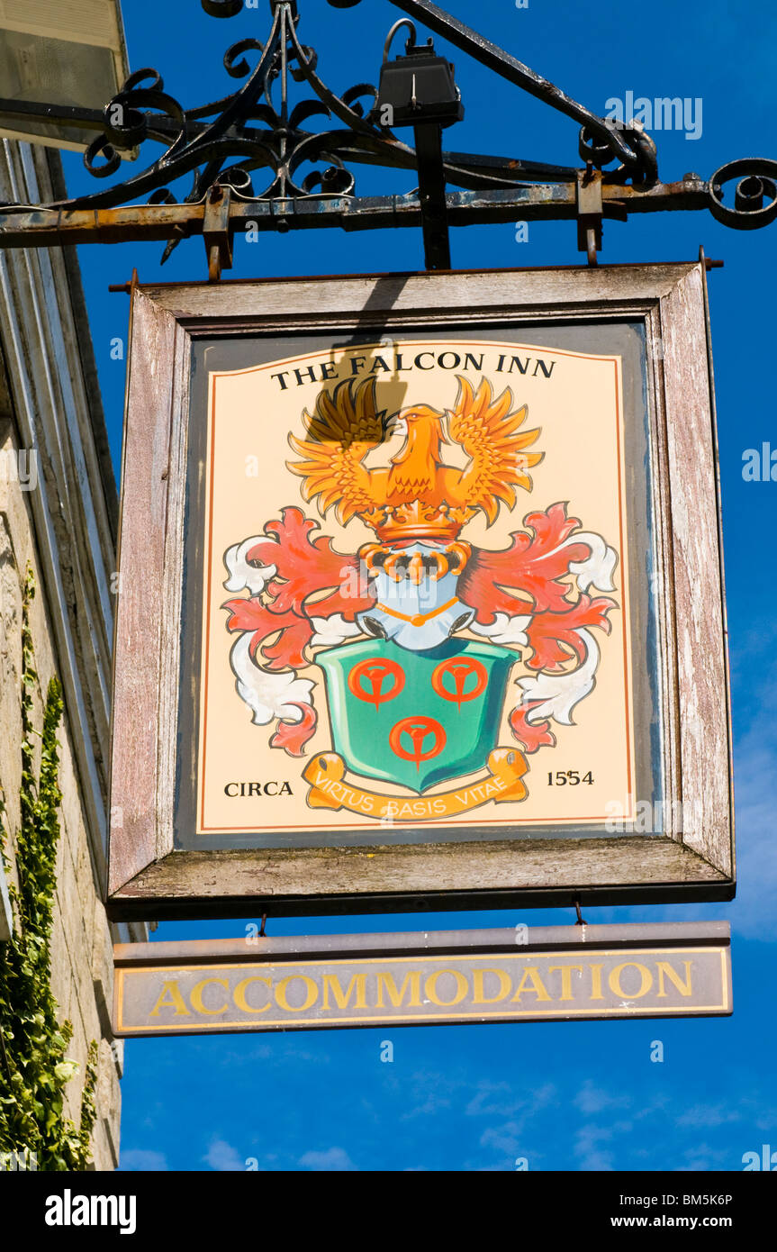The Falcon Inn, Painswick, Cotswolds, Gloucestershire, UK Stock Photo