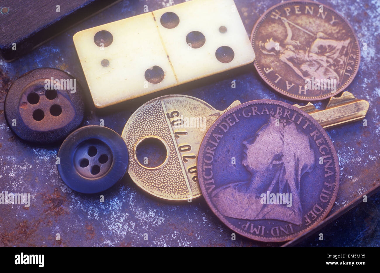 Old british coins hi-res stock photography and images - Alamy