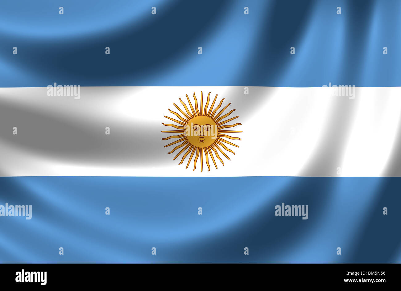 Argentina Flag Hi Res Stock Photography And Images Alamy Flag Of Argentina BM5N56