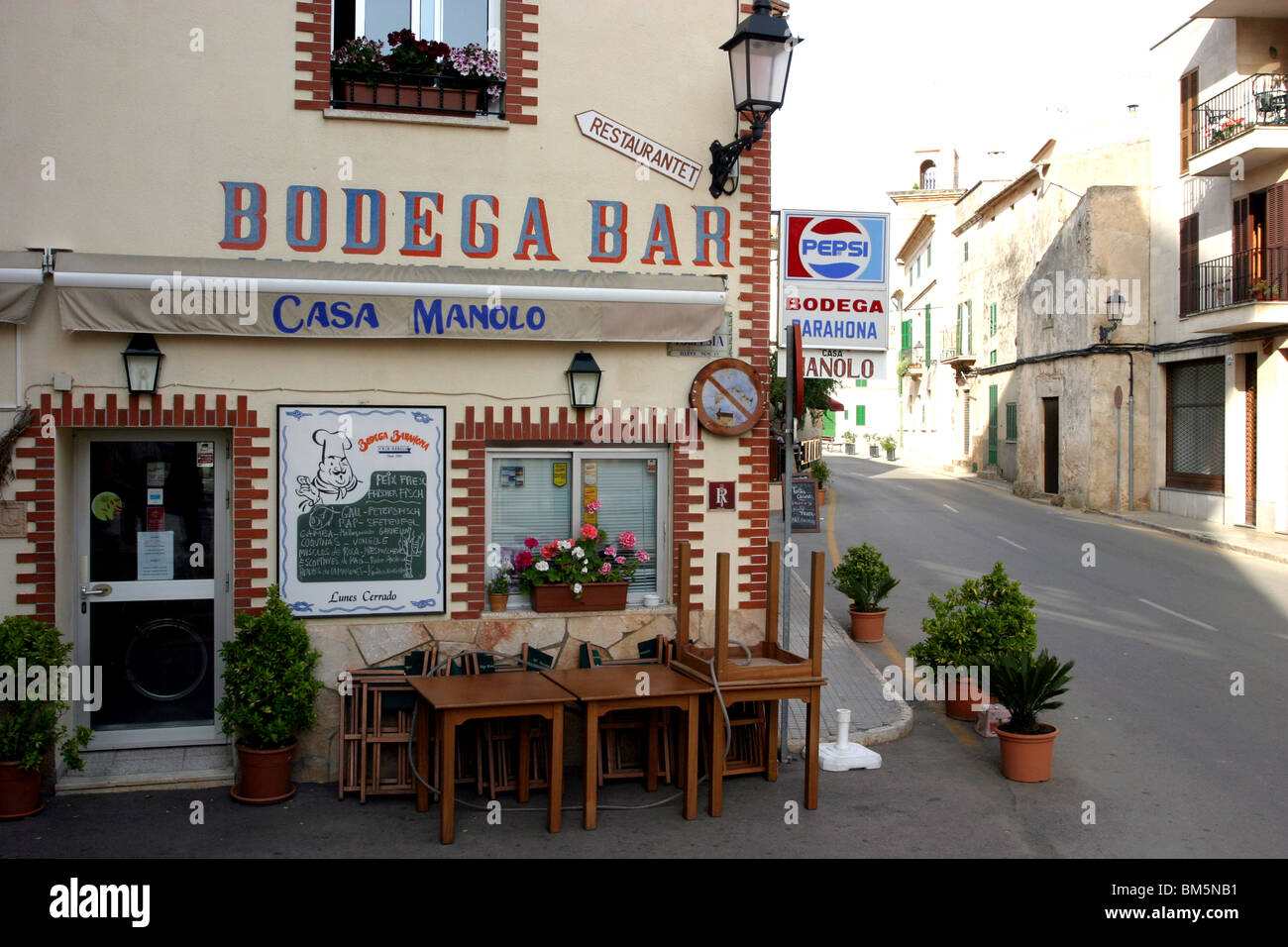 Bodega Bar, Ses Salines, Mallorca Stock Photo