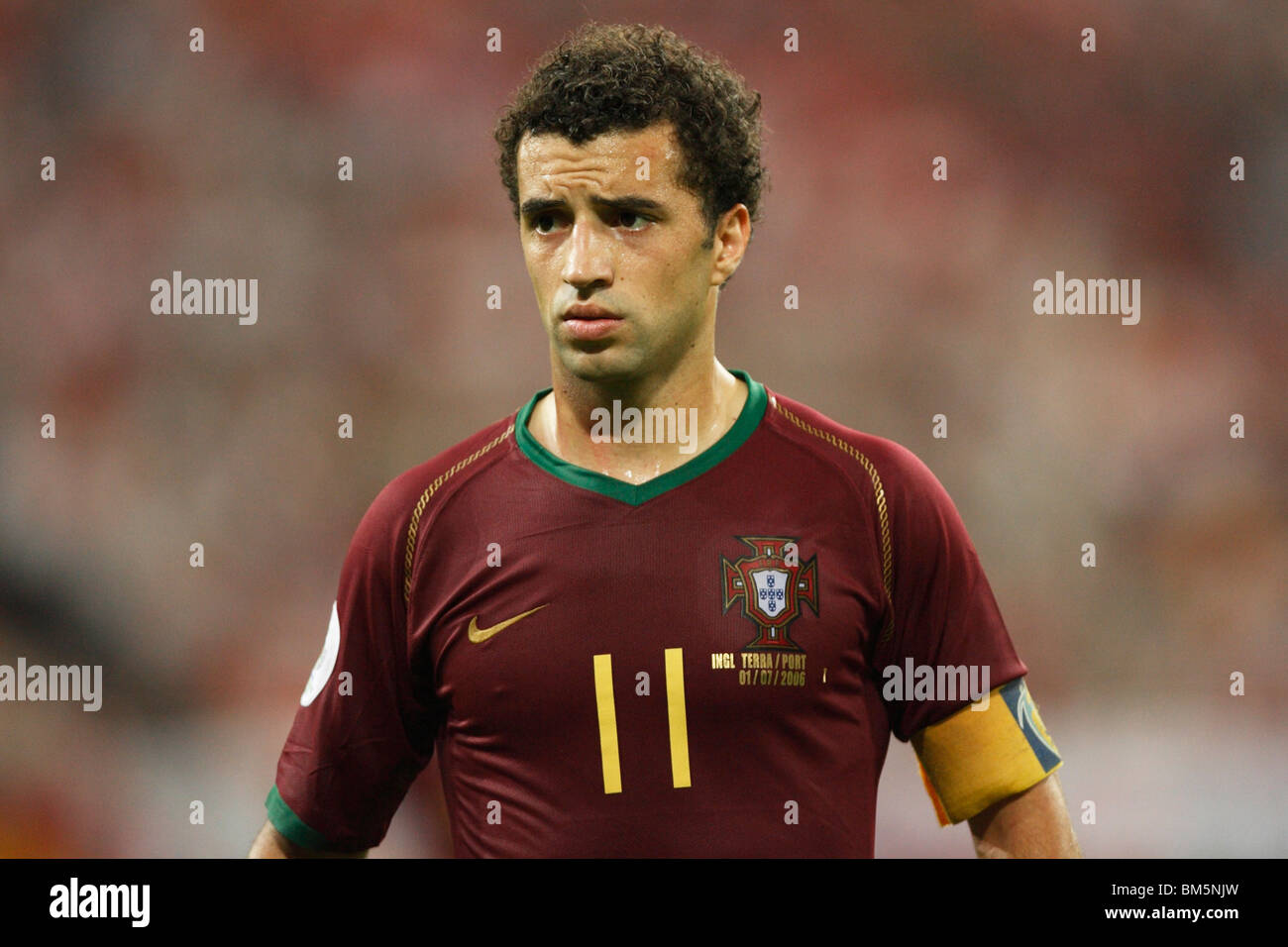 Simao of Portugal in action during a World Cup quarterfinal football match against England July 1, 2006. Stock Photo