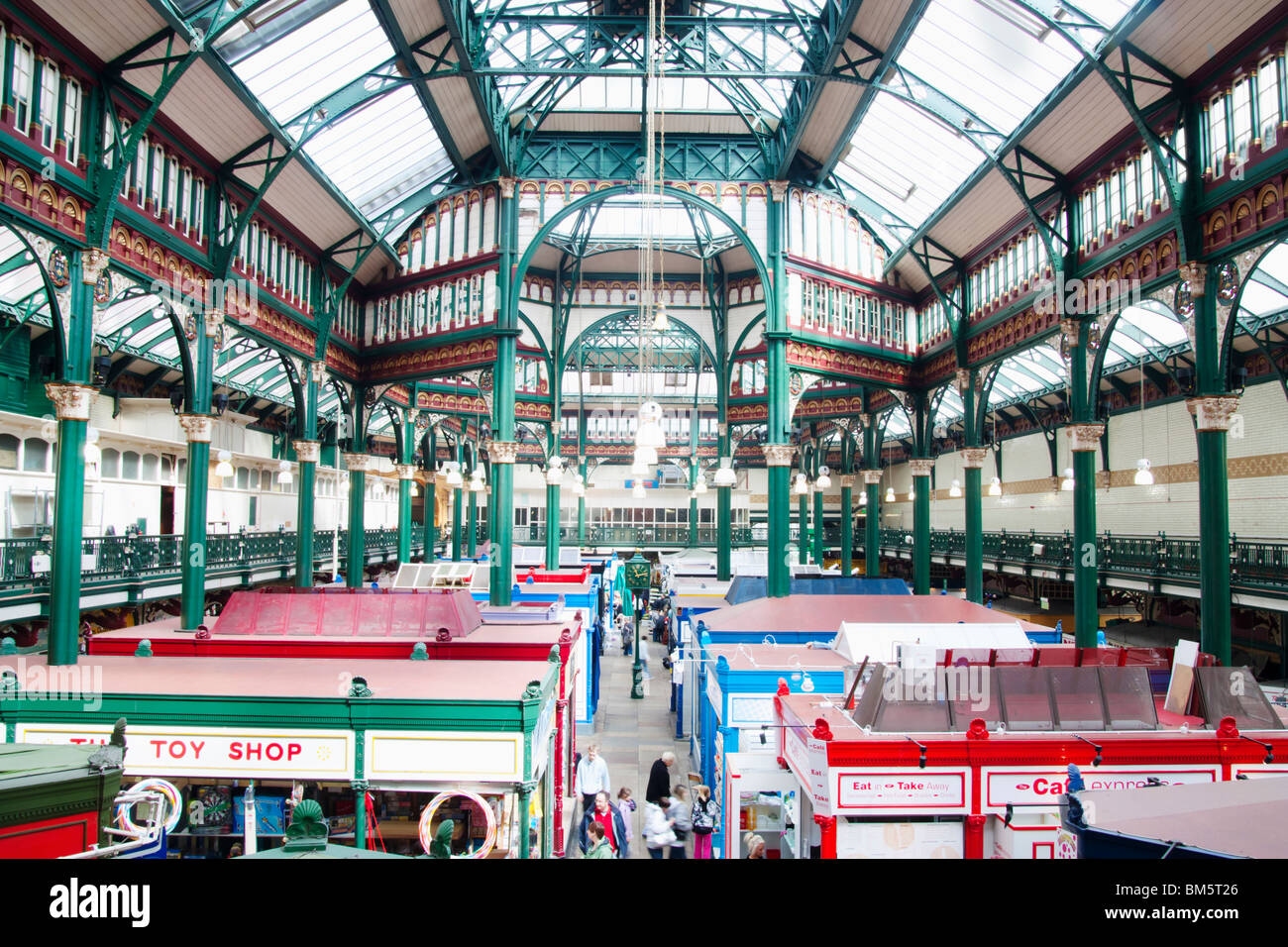 Kirkgate indoor market in Leeds, Yorkshire, England Stock Photo Alamy