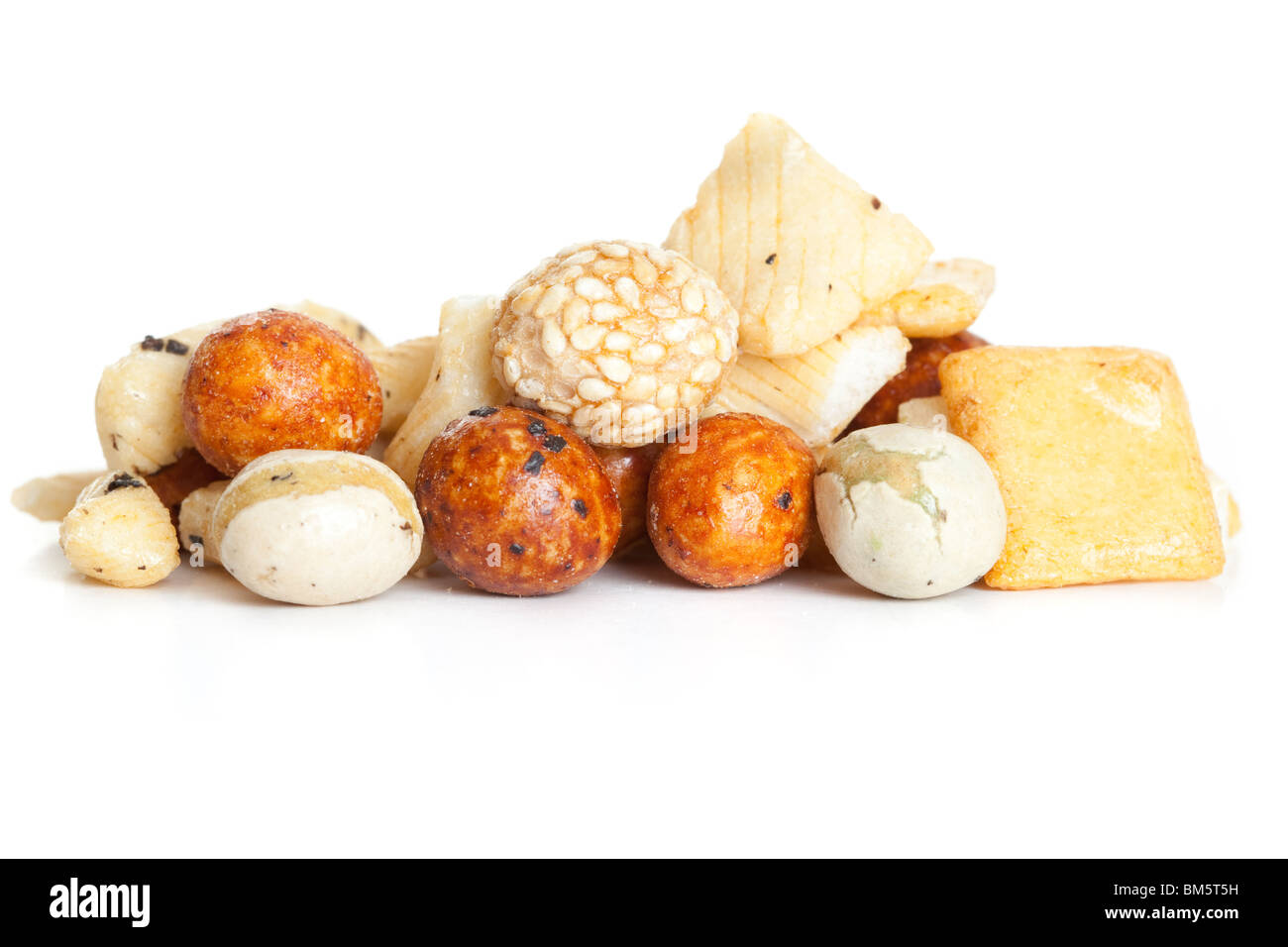 Japanese Rice Crackers Stock Photo Alamy