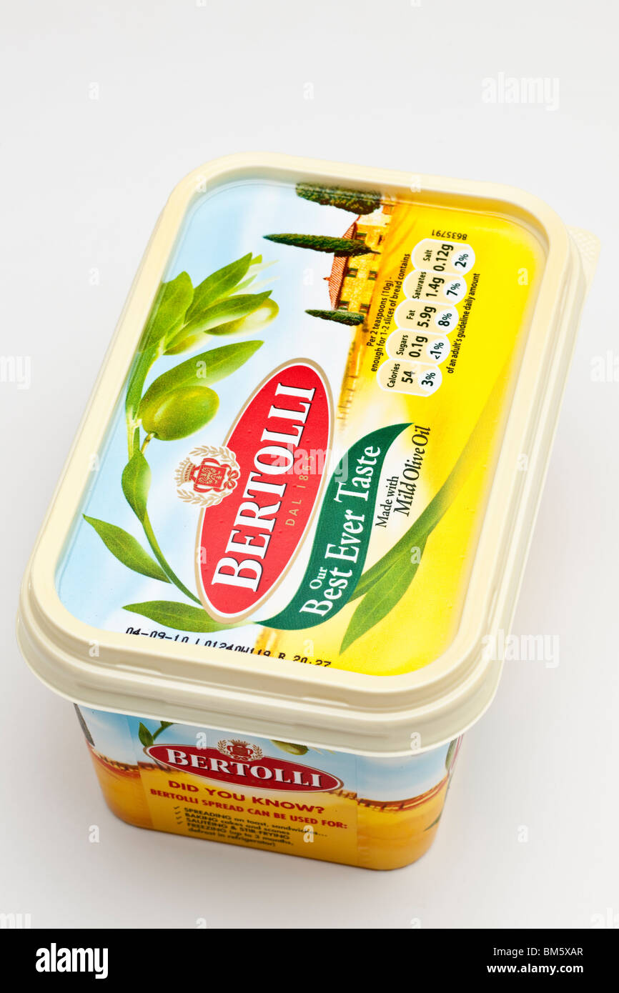 500 gram carton of Bertolli spread Stock Photo Alamy