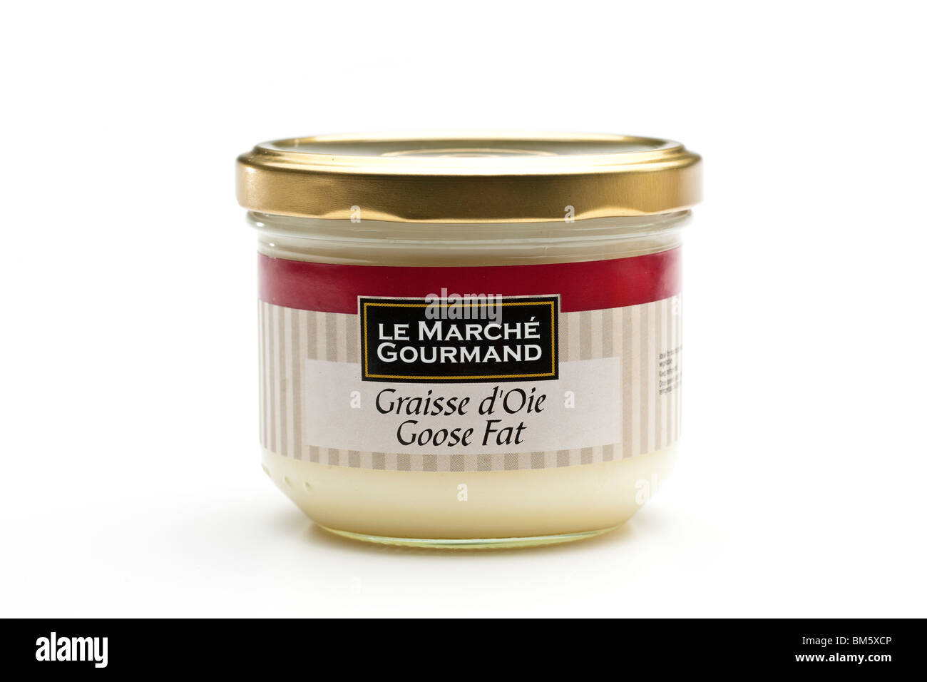 Jar of Le Marche Gourmand Graisse D Oie Goose Fat Stock Photo