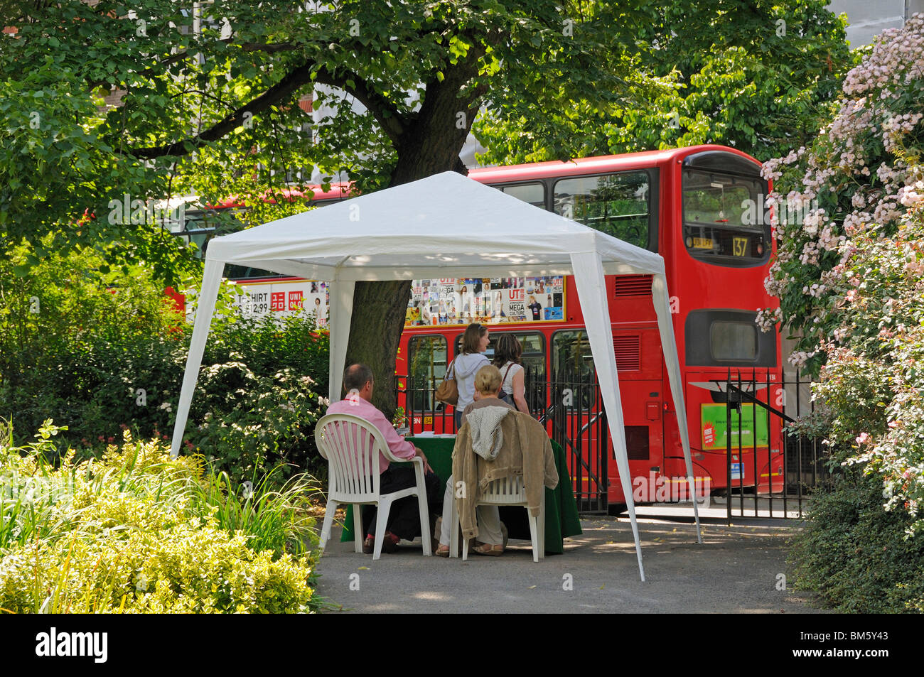 Cadogan Place Gardens SW1 on open squares weekend London England UK