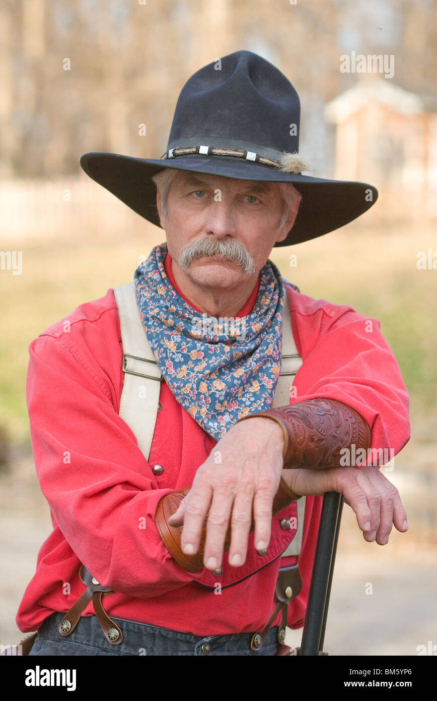 Old west American cowboy Stock Photo