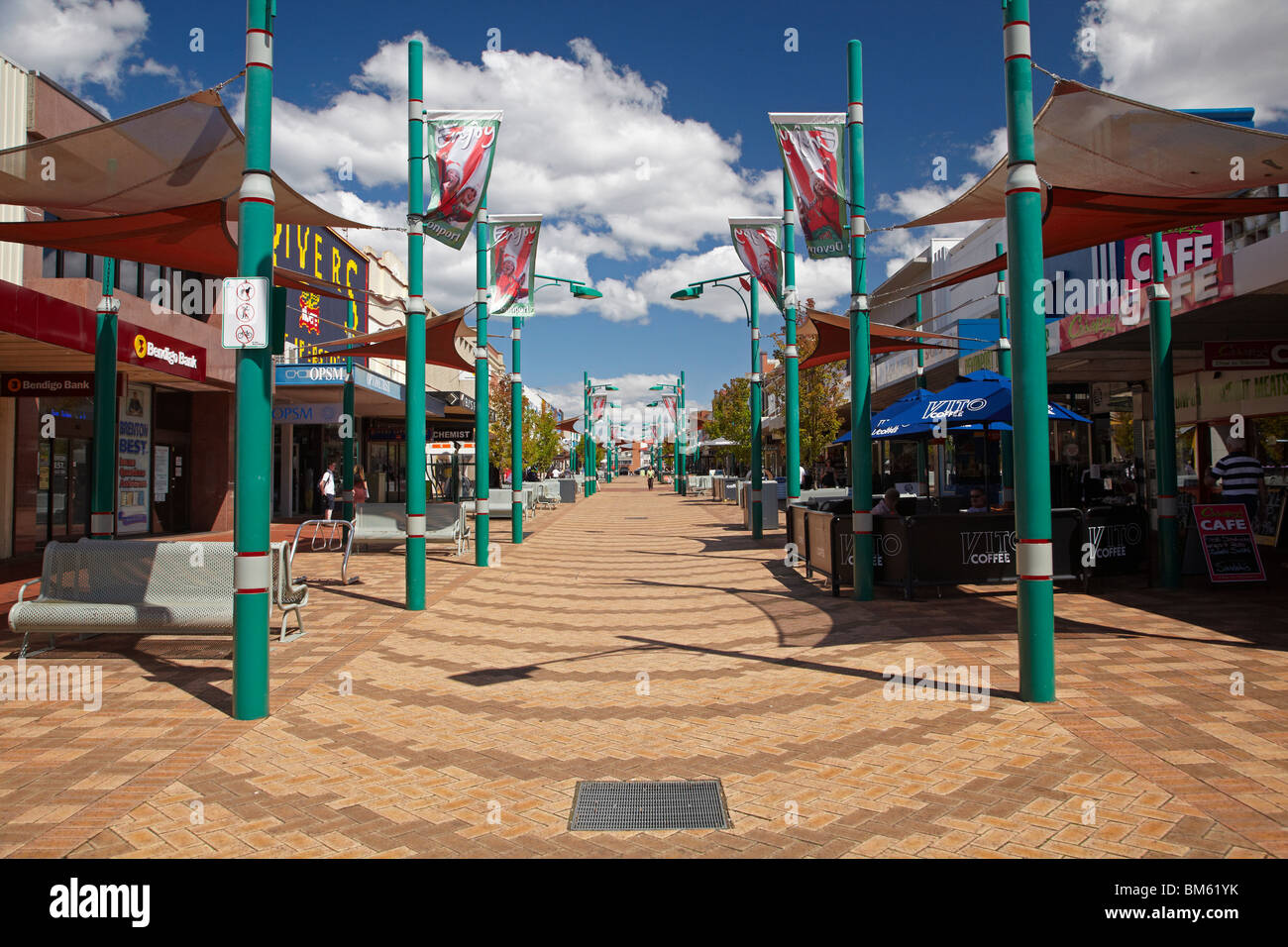 Rooke Street Mall, Devonport, Northern Tasmania, Australia Stock Photo