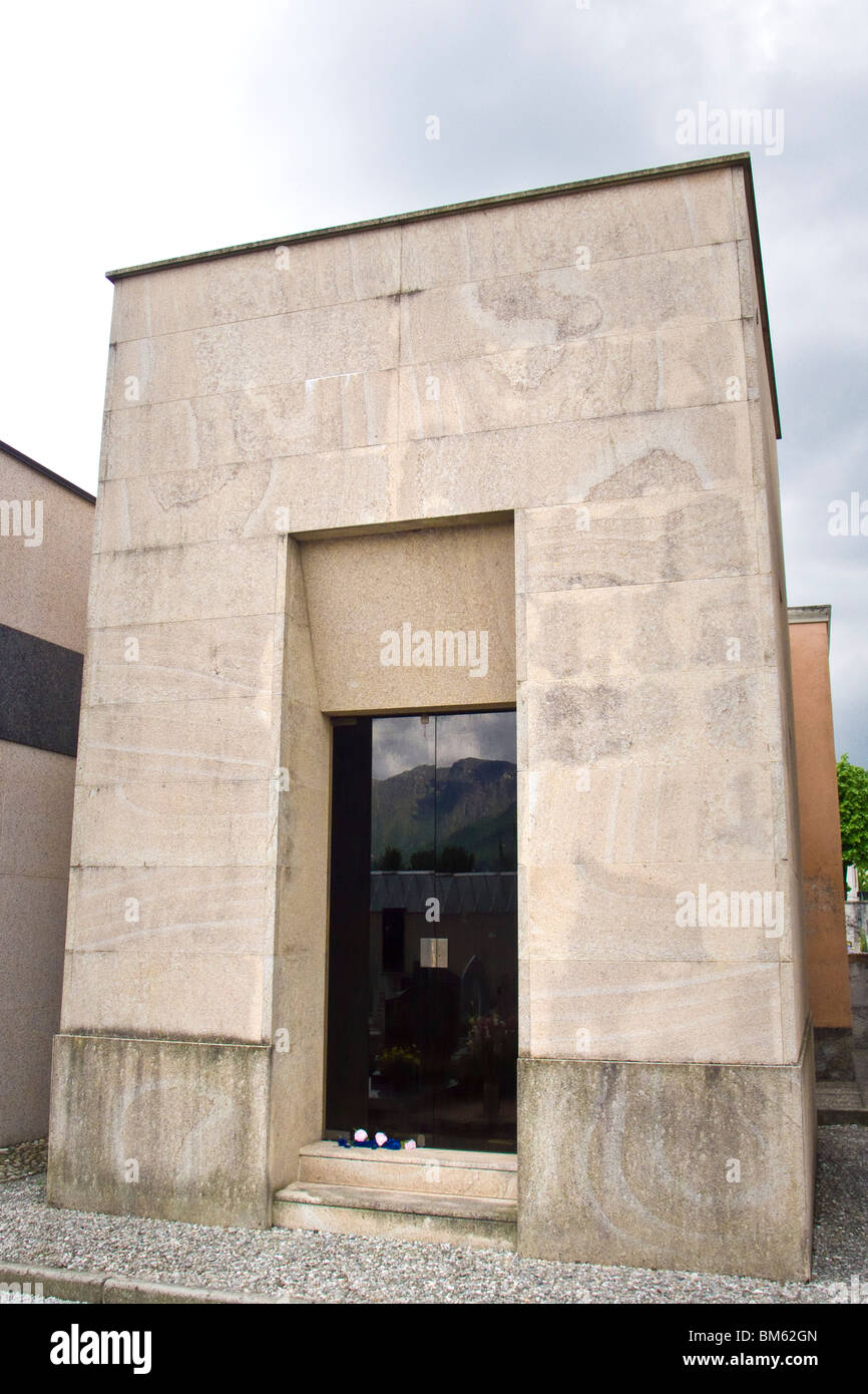 Funerary chapel of Lucio Battisti, Molteno, Lecco province, Italy Stock Photo