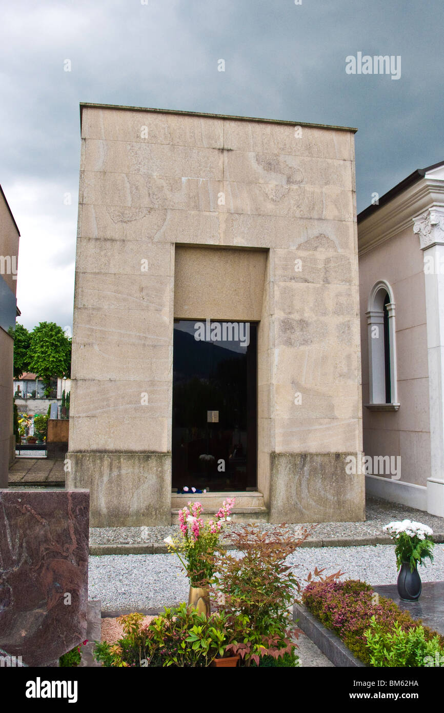 Funerary chapel of Lucio Battisti, Molteno, Lecco province, Italy Stock Photo