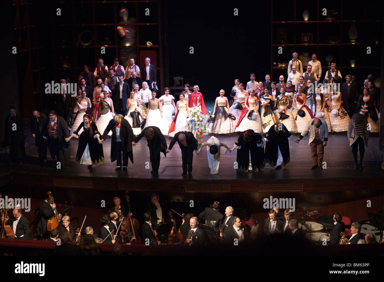 curtain call at the end of performance of The Tales of Hoffmann