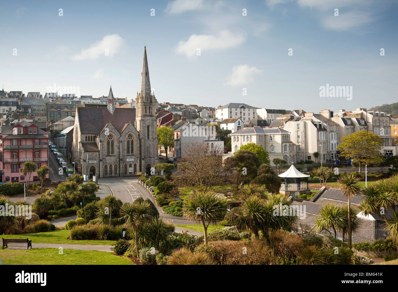 UK, England, Devon, Promenade, seafront buildings and