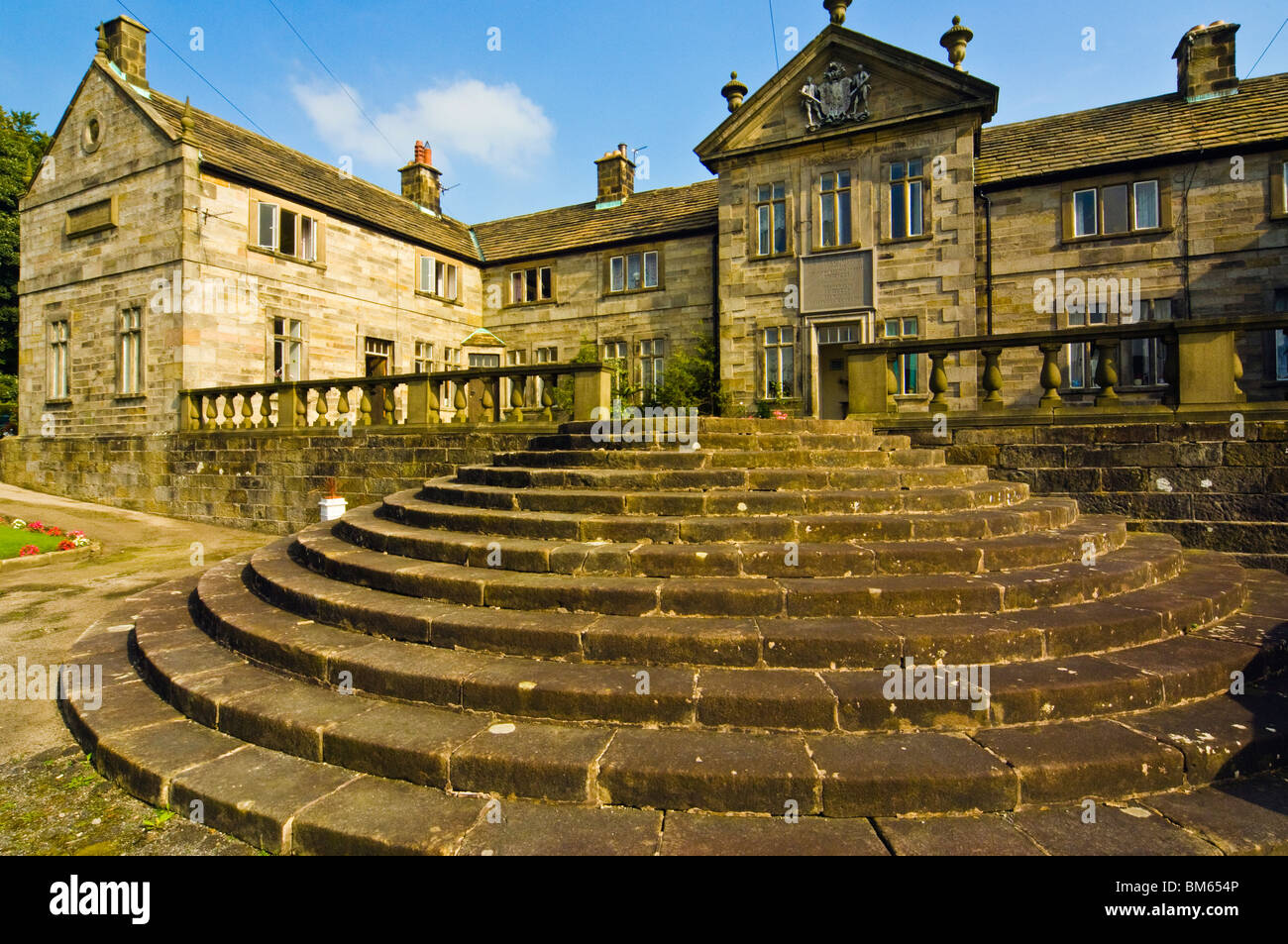 The Shireburn Almshouses at Hurst Green in the Ribble Valley Lancashire England Stock Photo
