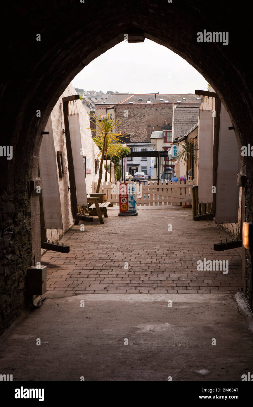UK, England, Devon, Tunnels Beaches tunnel entrance Stock