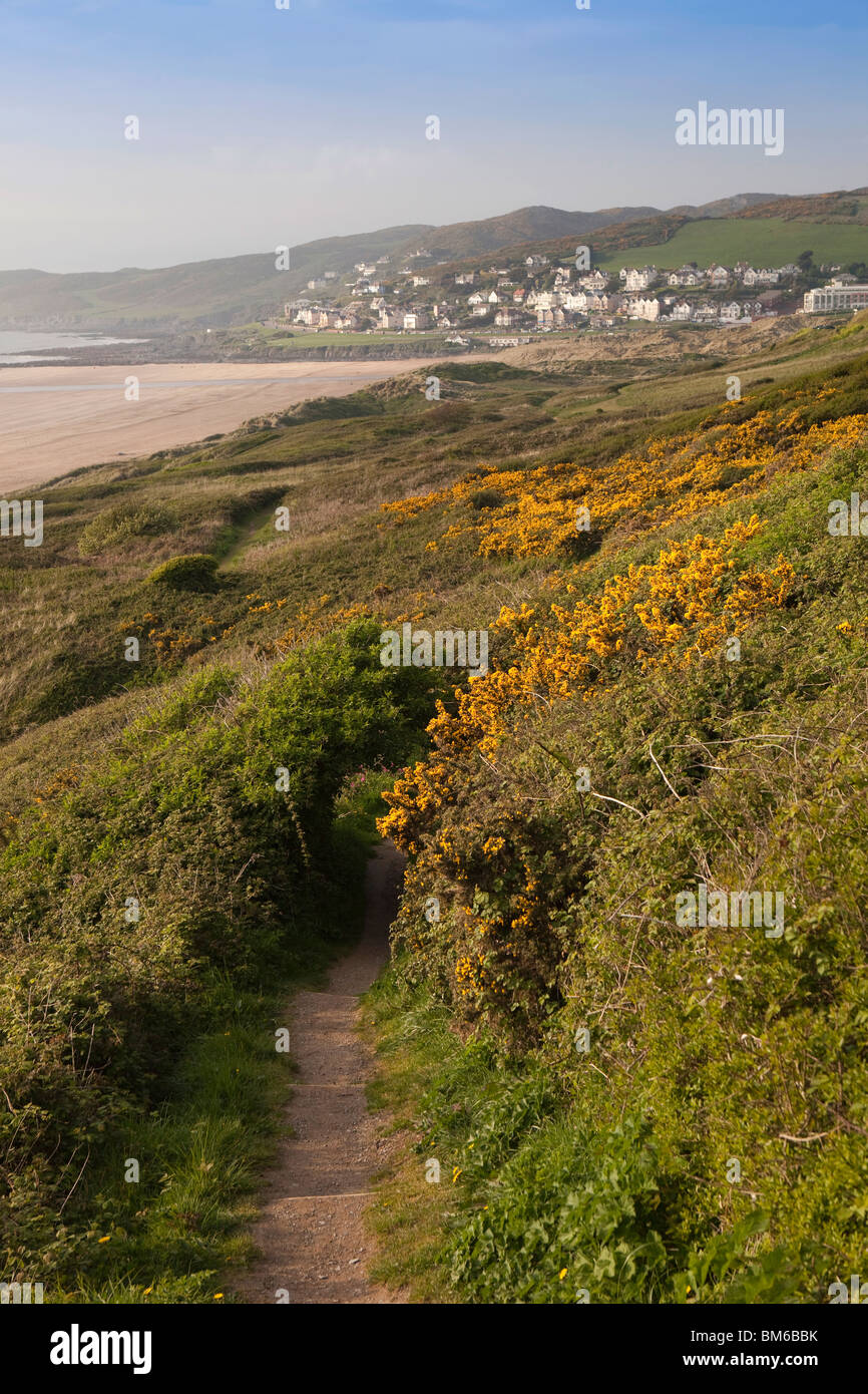 Panorama sea beach sand dunes uk hires stock photography and images