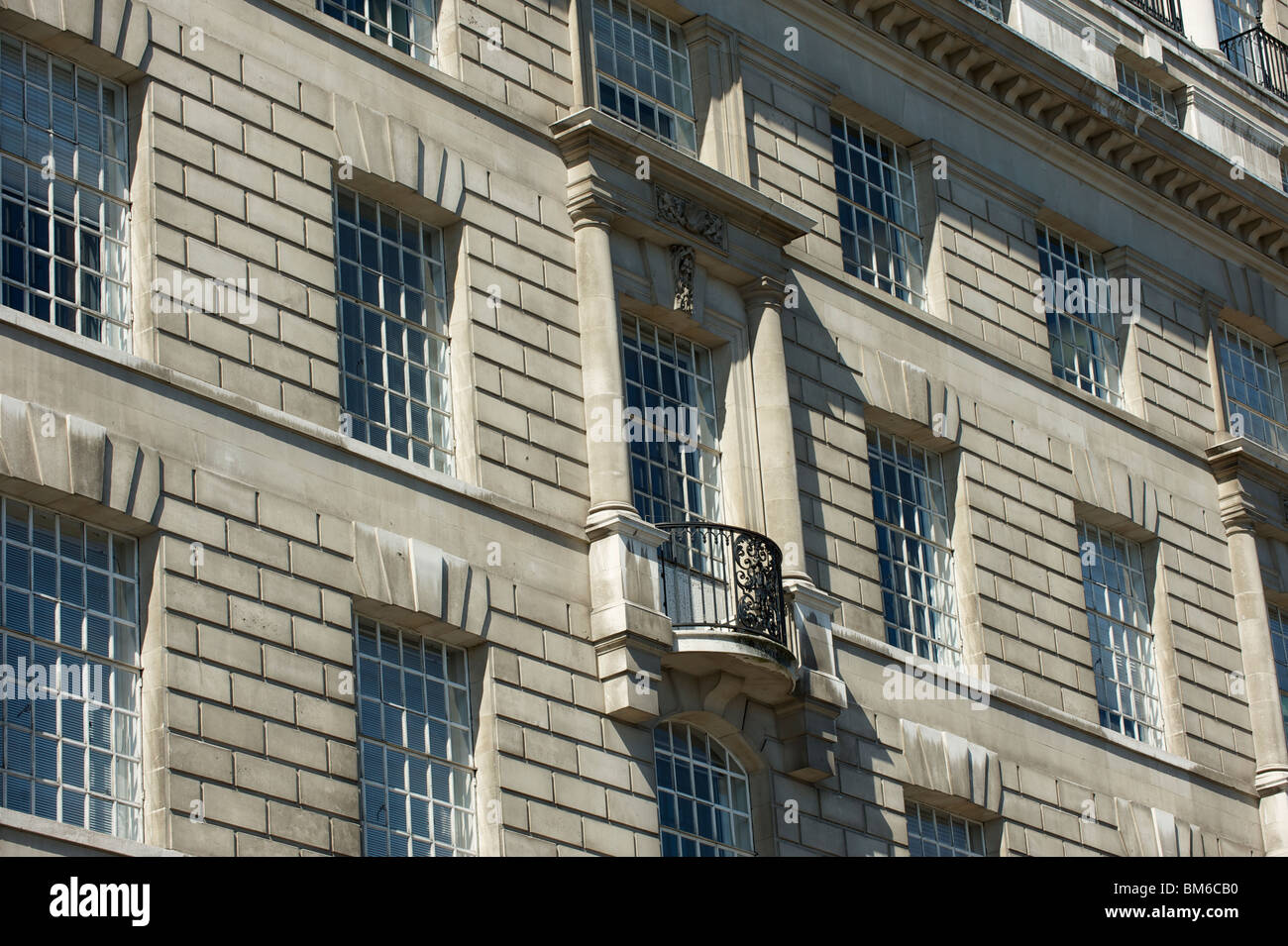 Mi5 building exterior. Thames House was built in 1930 and is on Millbank, Westminster, London. Stock Photo