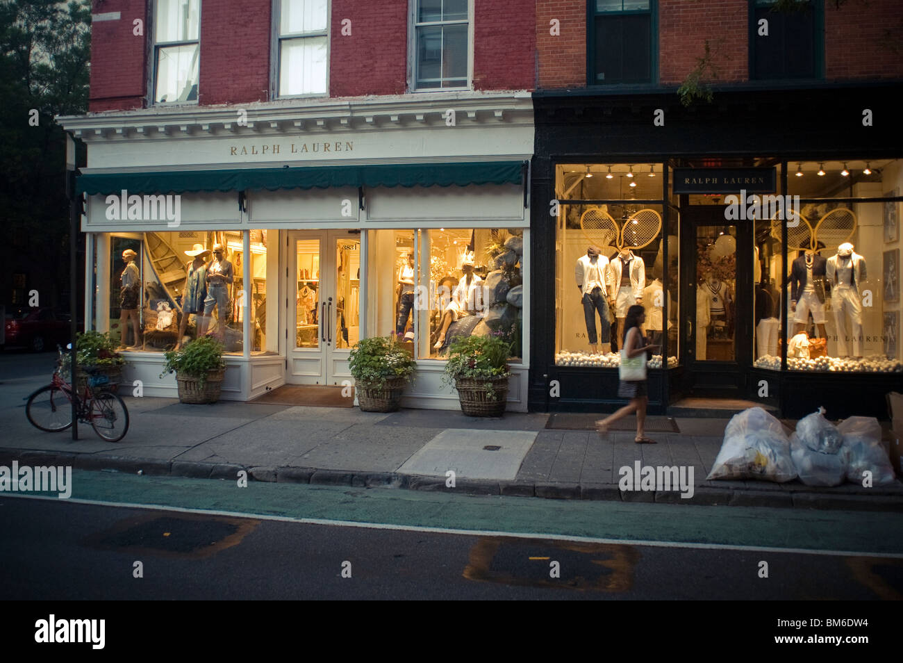 Ralph Lauren stores on Bleecker Street in Greenwich Village in New York on  Thursday, May 20, 2010. (© Richard B. Levine Stock Photo - Alamy