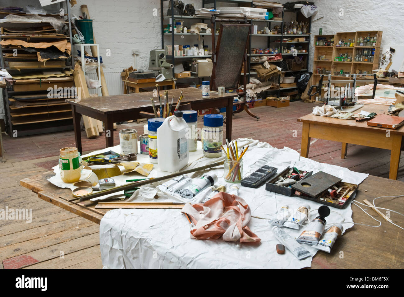 Studio of Welsh artist Ivor Davies in Penarth Vale of South