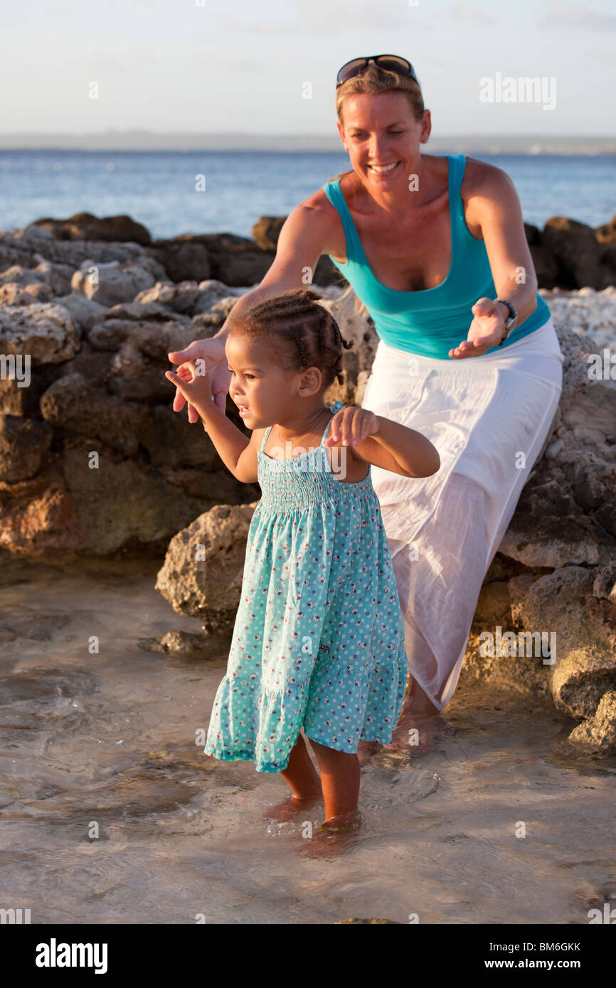 A beautiful Dutch woman and her daughter Stock Photo Alamy