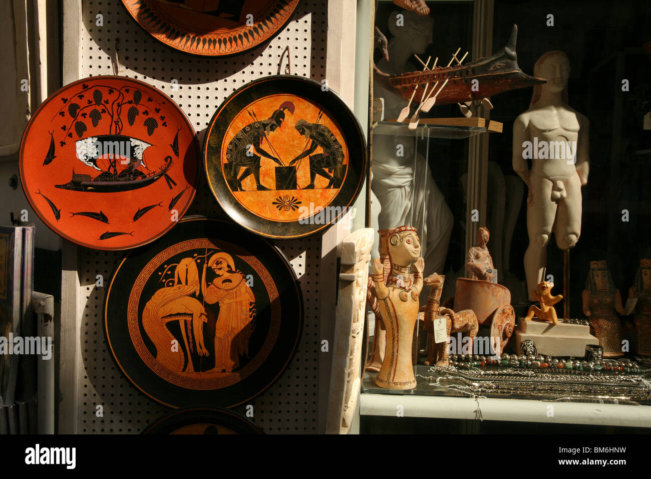 Souvenir shop in Plaka quarter in Athens, Greece Stock Photo Alamy